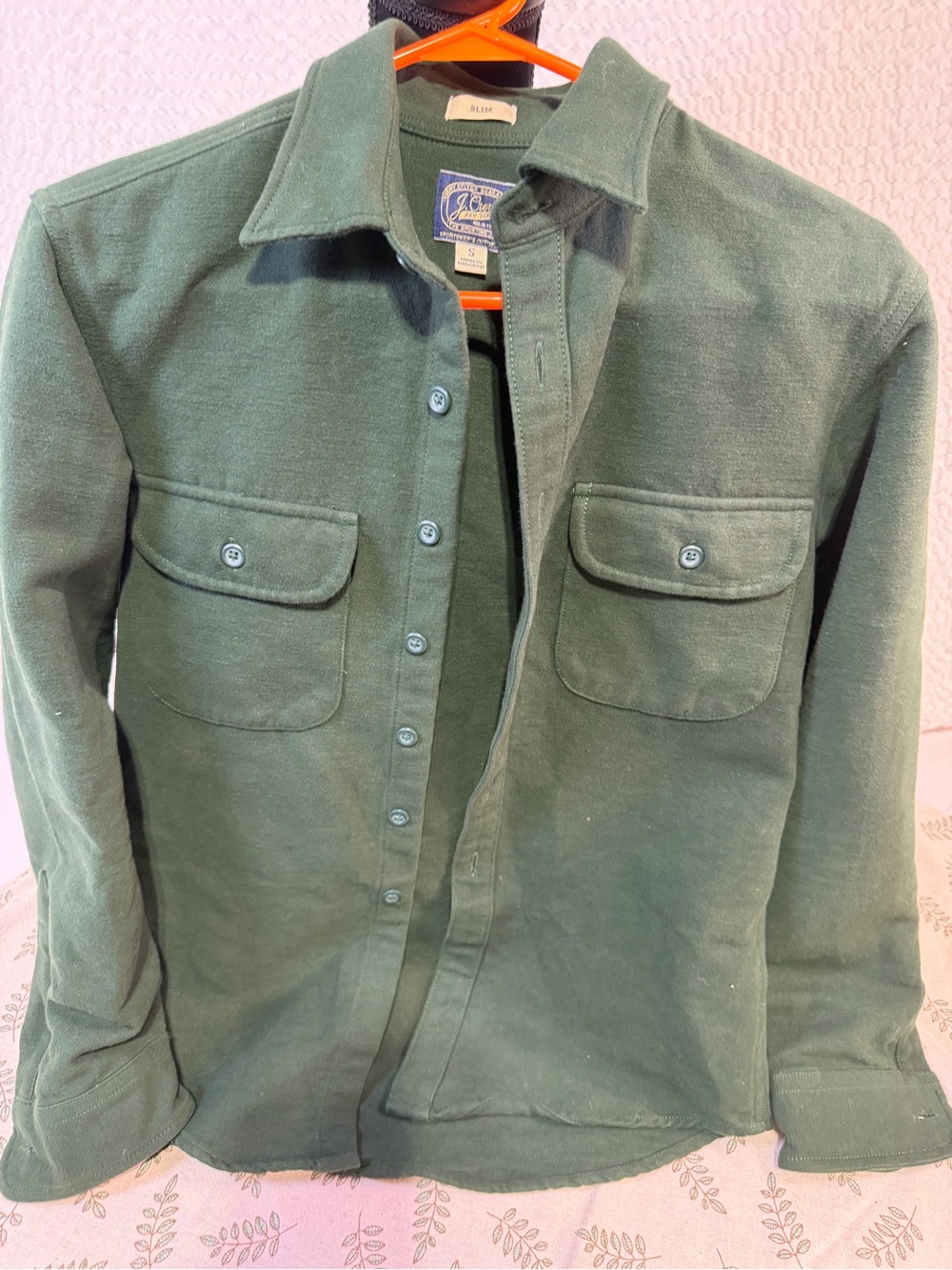 J. Crew Forest Green Lightweight Shirt Jacket
